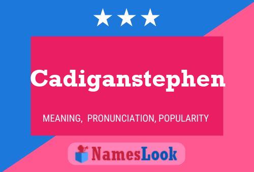 Cadiganstephen Name Poster