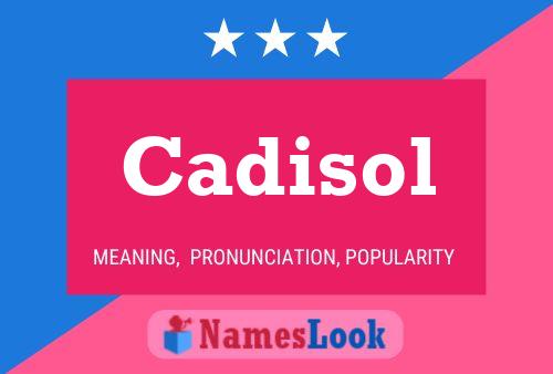 Cadisol Name Poster