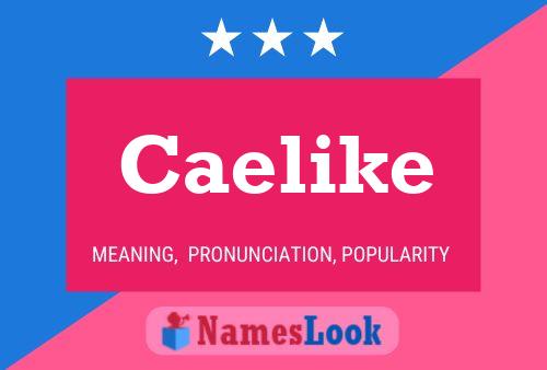 Caelike Name Poster