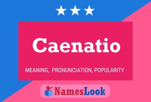 Caenatio Name Poster