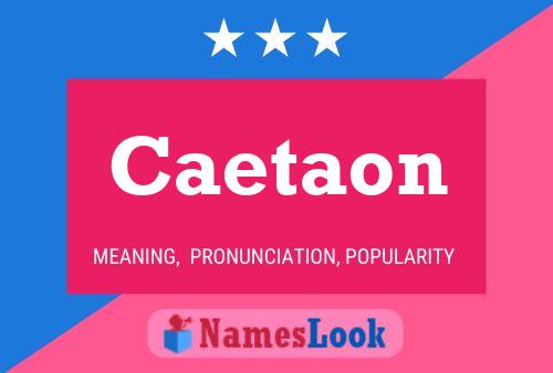 Caetaon Name Poster