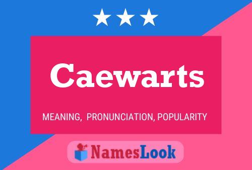 Caewarts Name Poster