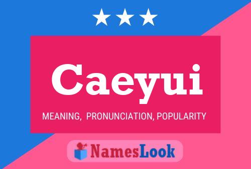 Caeyui Name Poster