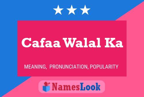 Cafaa Walal Ka Name Poster