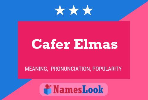 Cafer Elmas Name Poster