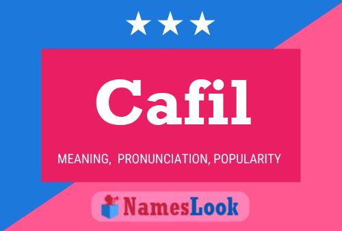 Cafil Name Poster