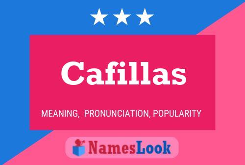 Cafillas Name Poster