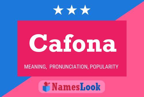 Cafona Name Poster