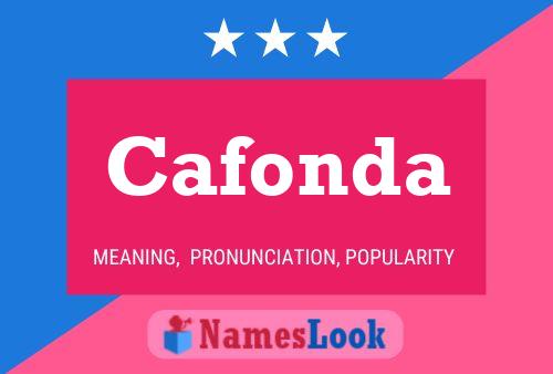 Cafonda Name Poster