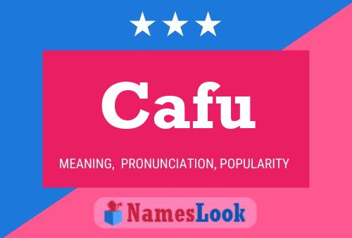 Cafu Name Poster