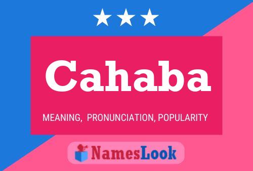 Cahaba Name Poster