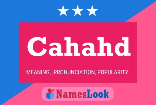 Cahahd Name Poster