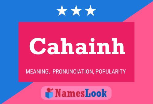 Cahainh Name Poster