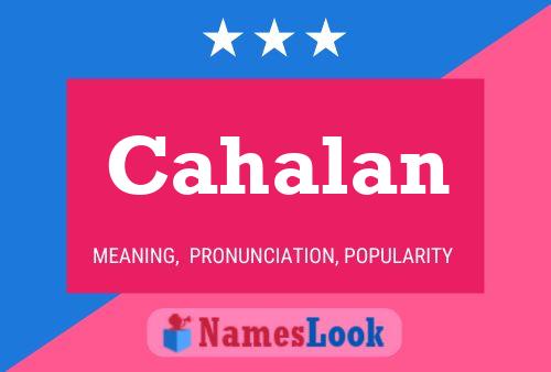 Cahalan Name Poster