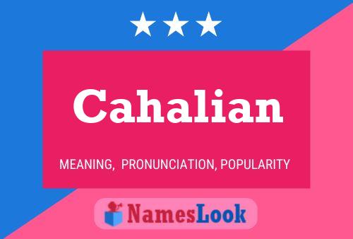 Cahalian Name Poster