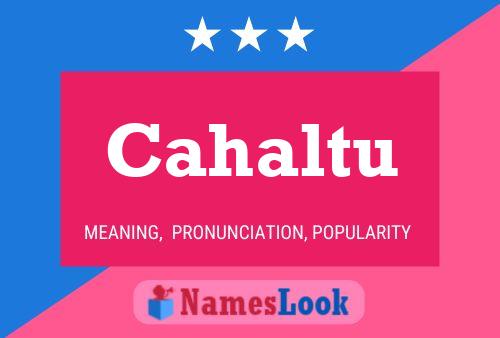 Cahaltu Name Poster