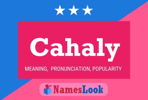 Cahaly Name Poster