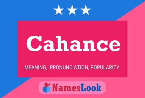 Cahance Name Poster