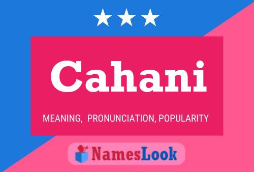 Cahani Name Poster