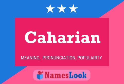 Caharian Name Poster