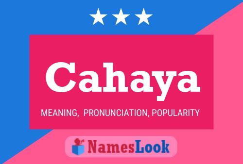 Cahaya Name Poster