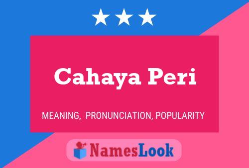 Cahaya Peri Name Poster