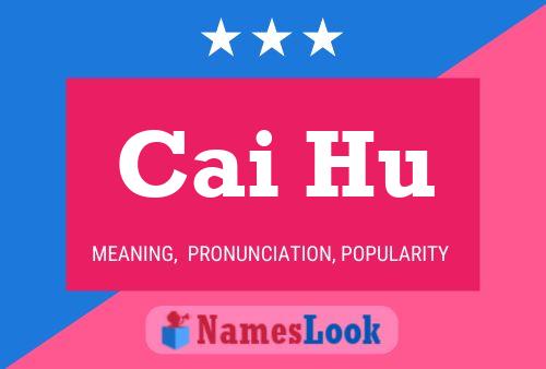 Cai Hu Name Poster