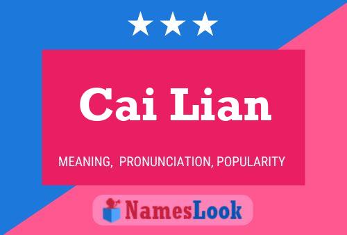 Cai Lian Name Poster