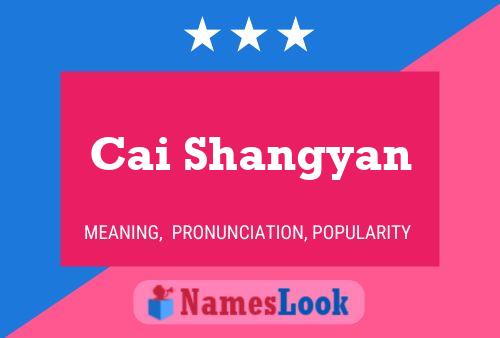 Cai Shangyan Name Poster