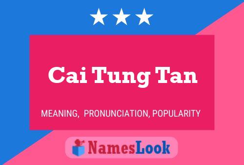 Cai Tung Tan Name Poster