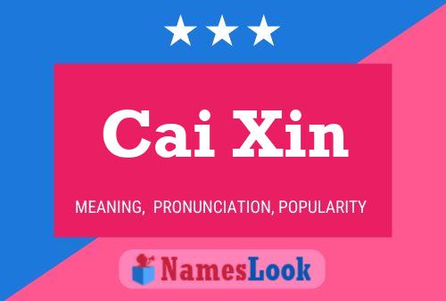 Cai Xin Name Poster