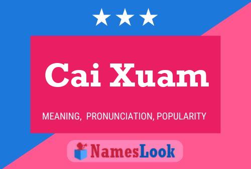 Cai Xuam Name Poster