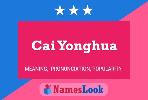 Cai Yonghua Name Poster