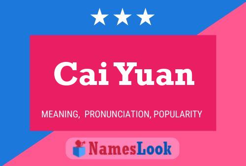 Cai Yuan Name Poster