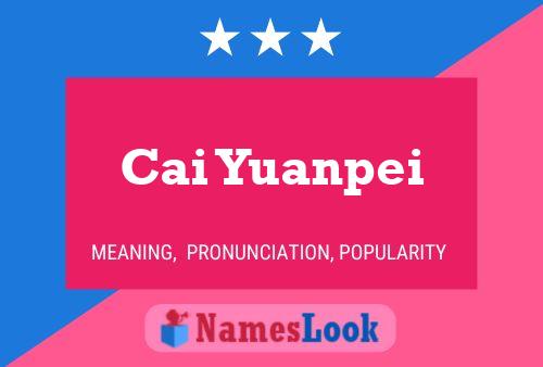 Cai Yuanpei Name Poster