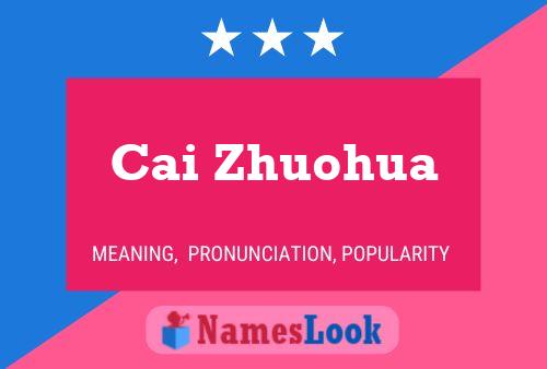 Cai Zhuohua Name Poster