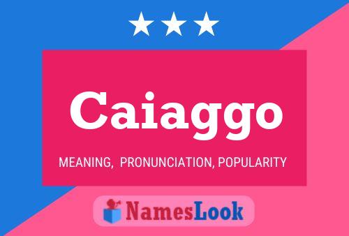 Caiaggo Name Poster