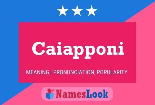 Caiapponi Name Poster