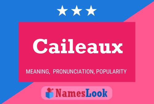 Caileaux Name Poster