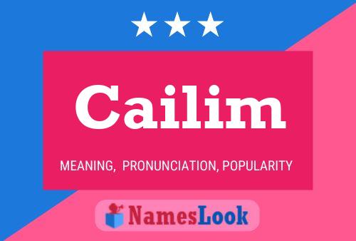 Cailim Name Poster