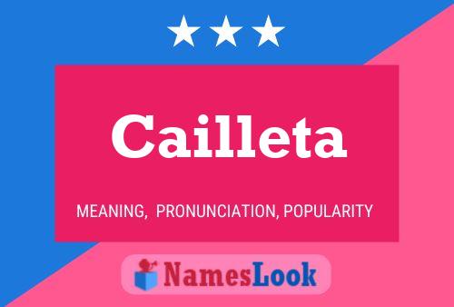 Cailleta Name Poster