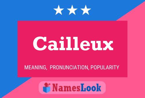 Cailleux Name Poster