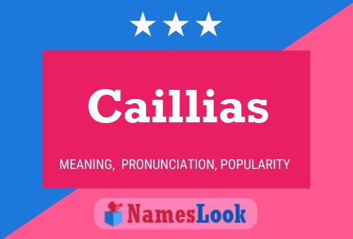 Caillias Name Poster