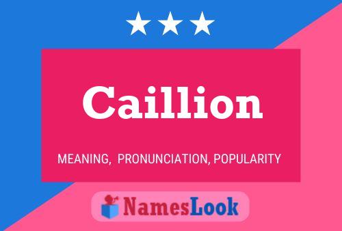 Caillion Name Poster