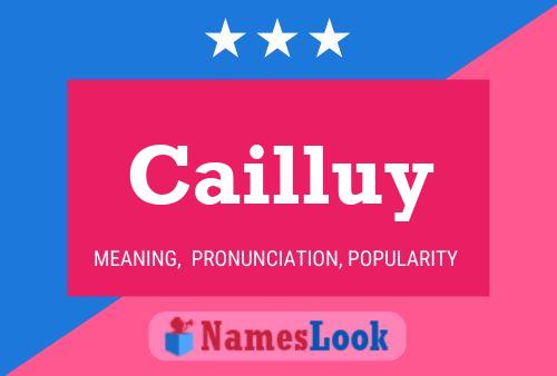 Cailluy Name Poster