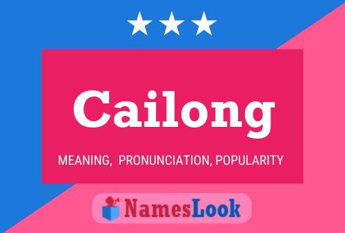 Cailong Name Poster