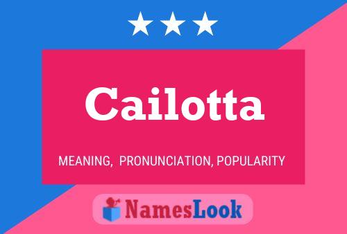 Cailotta Name Poster