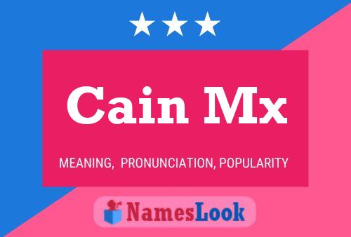 Cain Mx Name Poster