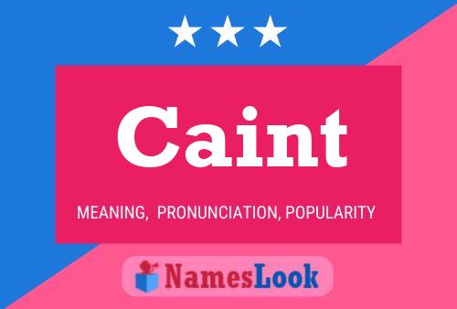 Caint Name Poster