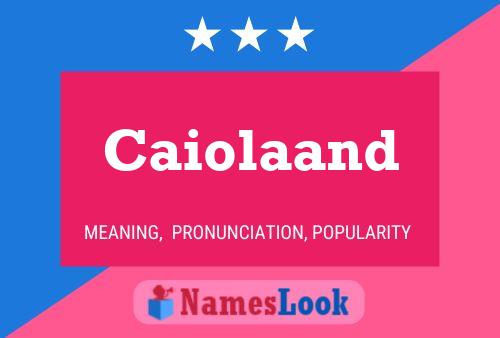 Caiolaand Name Poster